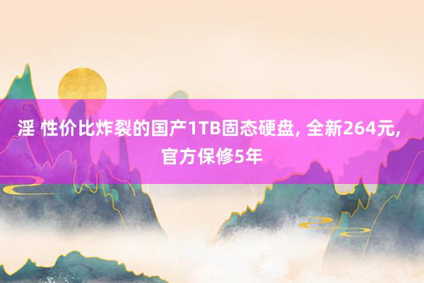 淫 性价比炸裂的国产1TB固态硬盘， 全新264元， 官方保修5年