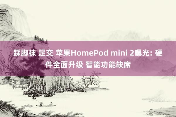 踩脚袜 足交 苹果HomePod mini 2曝光: 硬件全面升级 智能功能缺席